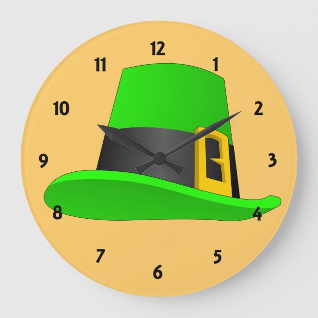 Reloj Redondo Grande Sombrero de duende con hebilla (Anverso)