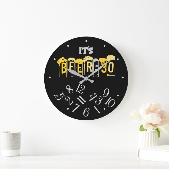 Reloj Redondo Grande Son Las Cerveza Treinta  (Hogar)