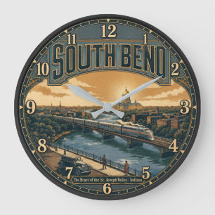 Reloj Redondo Grande South Bend Indiana 