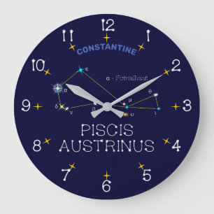 Reloj Redondo Grande Southern Hemisphere Constellation Piscis Austrinus
