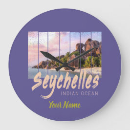 Reloj Redondo Grande souvenir de la puesta de sol del Océano Índico de