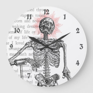 Reloj Redondo Grande ¡Soy Skeleton!