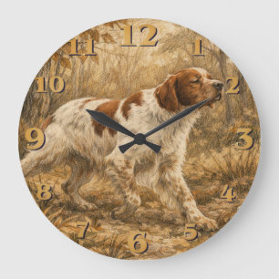 Reloj Redondo Grande Spaniel bretón