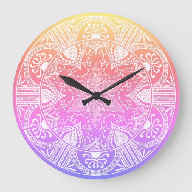 Reloj Redondo Grande Special Edition Howlsplann Mandala (Anverso)