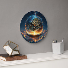 Reloj Redondo Grande Sphere of Life – The Golden World Tree. 