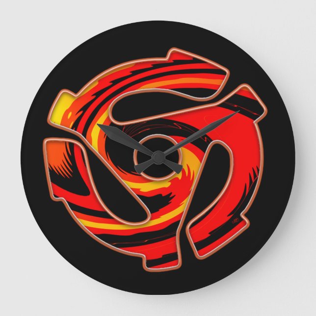 Reloj Redondo Grande Spider de 45 RPM  (Anverso)