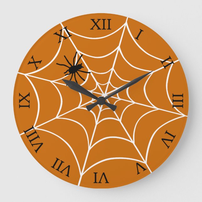 Reloj Redondo Grande Spider y Web (Anverso)