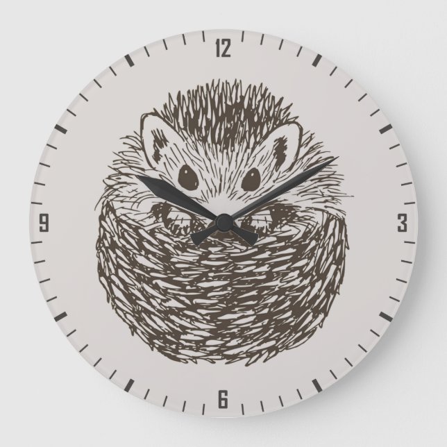 Reloj Redondo Grande Spikey Ball of Love - Sweet Hokey Pokey Hedgehog (Anverso)