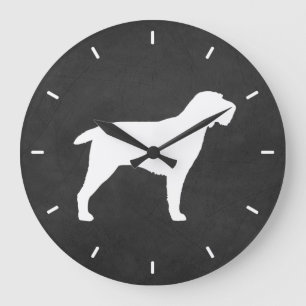 Reloj Redondo Grande Spinone Italiano Silhouette