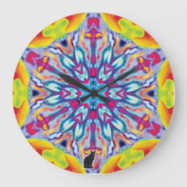 Reloj Redondo Grande Spokes Kaleidoscope