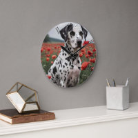 **"Spots of Joy: Dalmatian in a Red Poppy Field"**
