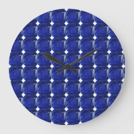 Reloj Redondo Grande Square Sapphire Gemstone Blue