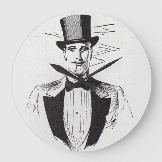 Reloj Redondo Grande Sr. Classy, hombre bien vestido (Anverso)