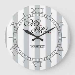 Reloj Redondo Grande Sr. y señora personalizados en a