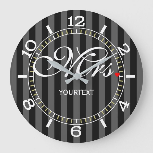 Reloj Redondo Grande Sra. personalizada en un (Anverso)