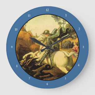 Reloj Redondo Grande "St. George and the Dragon" de Raphael (alrededor 