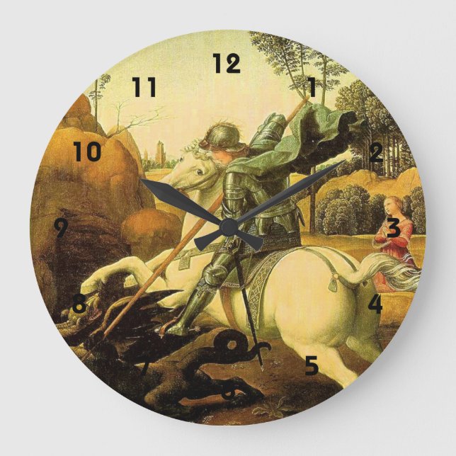 Reloj Redondo Grande "St. George and the Dragon" de Raphael (alrededor  (Anverso)