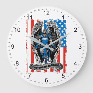 Reloj Redondo Grande St. Michael Police Defend Us in Battle