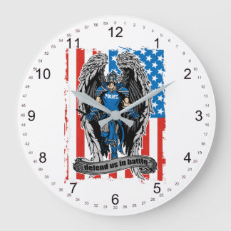 Reloj Redondo Grande St. Michael Police Defend Us in Battle