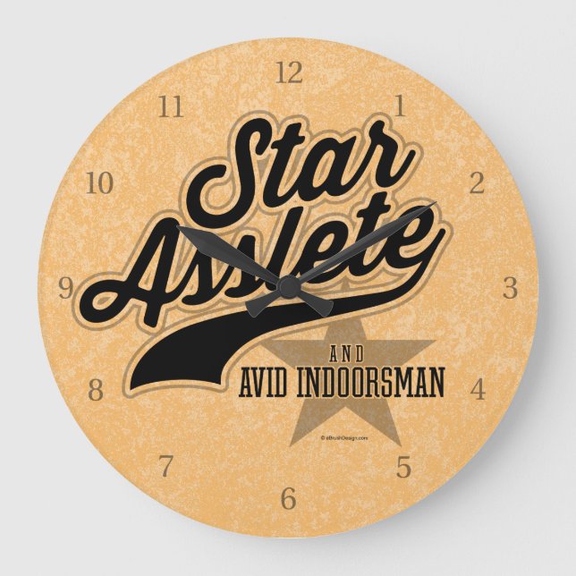 Reloj Redondo Grande Star Asslete (Avid Indoorsman) (Anverso)