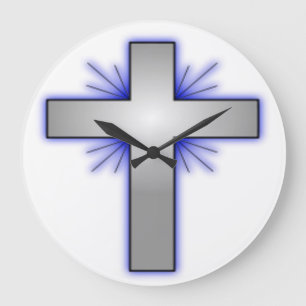 RELOJ REDONDO GRANDE STARBURST CROSS