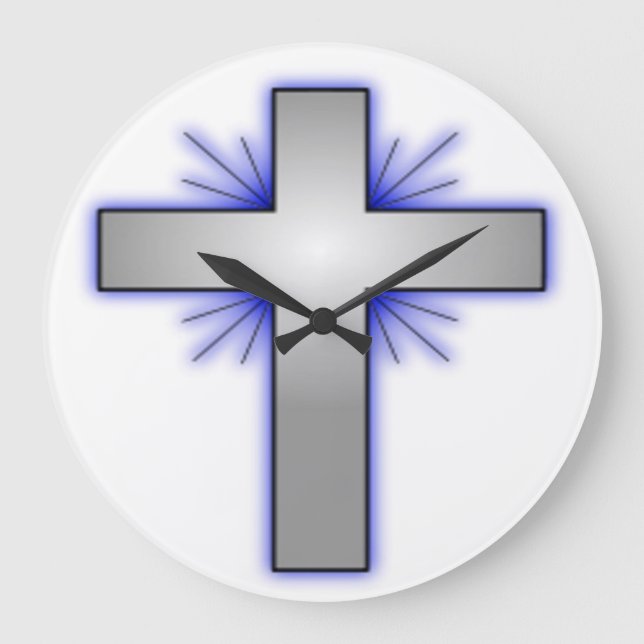 RELOJ REDONDO GRANDE STARBURST CROSS (Anverso)