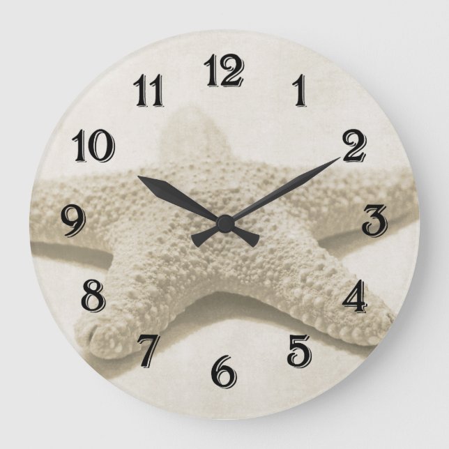 Reloj Redondo Grande Starfish (Anverso)