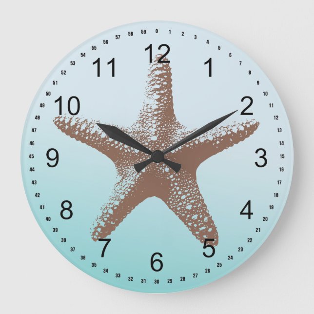 Reloj Redondo Grande Starfish (Anverso)