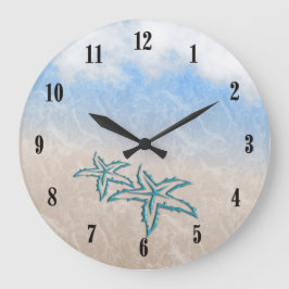 Reloj Redondo Grande Starfish Beach Blue