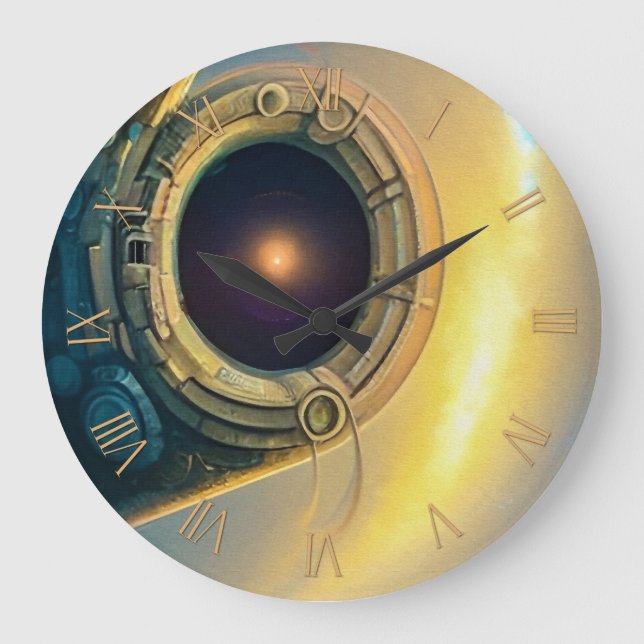 Reloj Redondo Grande Stargate en el cielo (Anverso)