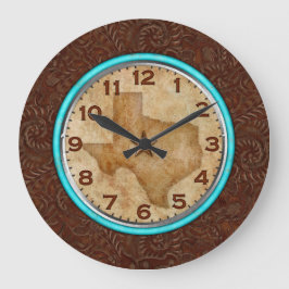 Reloj Redondo Grande State of Texas Round LG Wall Clock