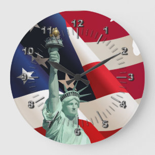 Reloj Redondo Grande Statue of Liberty