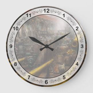 Reloj Redondo Grande STEAMPUNK - Guerra - Estamos listos