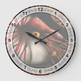 Reloj Redondo Grande Steampunk - Nautilus - Saliendo de tu caparazón