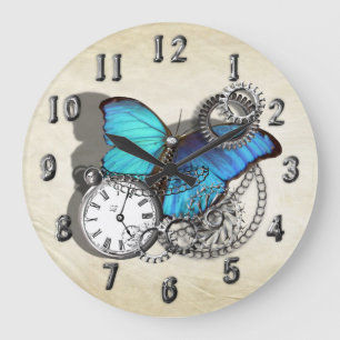 Reloj Redondo Grande Steampunk Victorian Gears