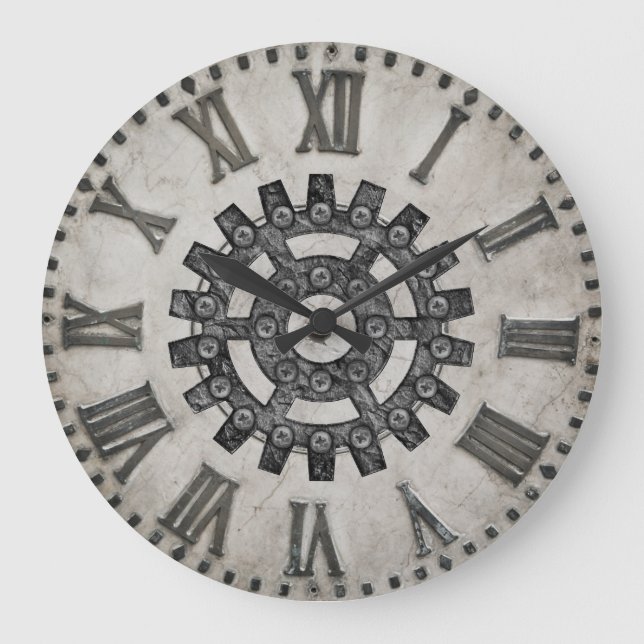 Reloj Redondo Grande Steampunk Wall Clock (Anverso)