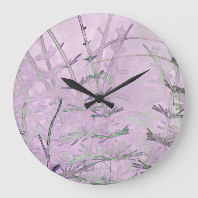 Reloj Redondo Grande Stems - Digital Artwork (Anverso)