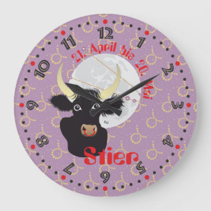 Reloj Redondo Grande Stier 21. Abril bis 20. Mai Uhr