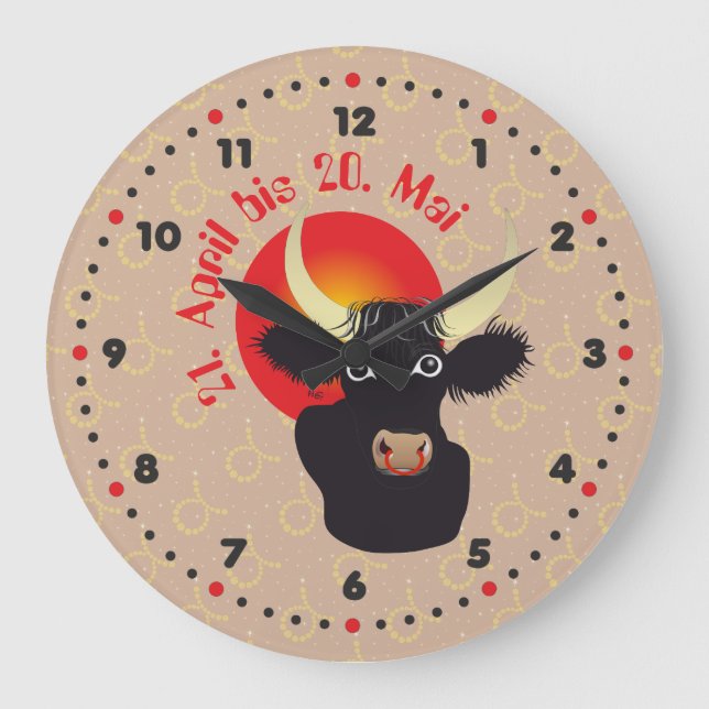 Reloj Redondo Grande Stier 21. April bis 20. Mai Uhr (Anverso)