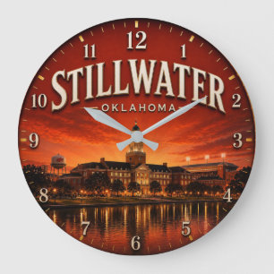 Reloj Redondo Grande Stillwater Oklahoma college town 