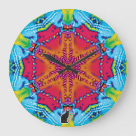 Reloj Redondo Grande Stitches Kaleidoscope