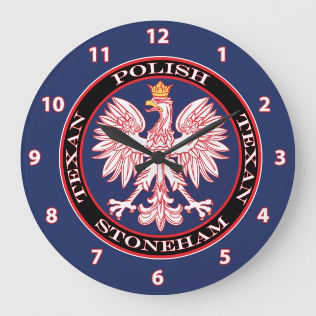 Reloj Redondo Grande Stoneham Round Poland Texan (Anverso)