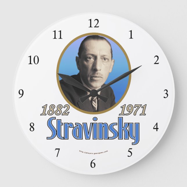 Reloj Redondo Grande Stravinsky (Anverso)