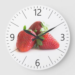 Reloj Redondo Grande Strawberries