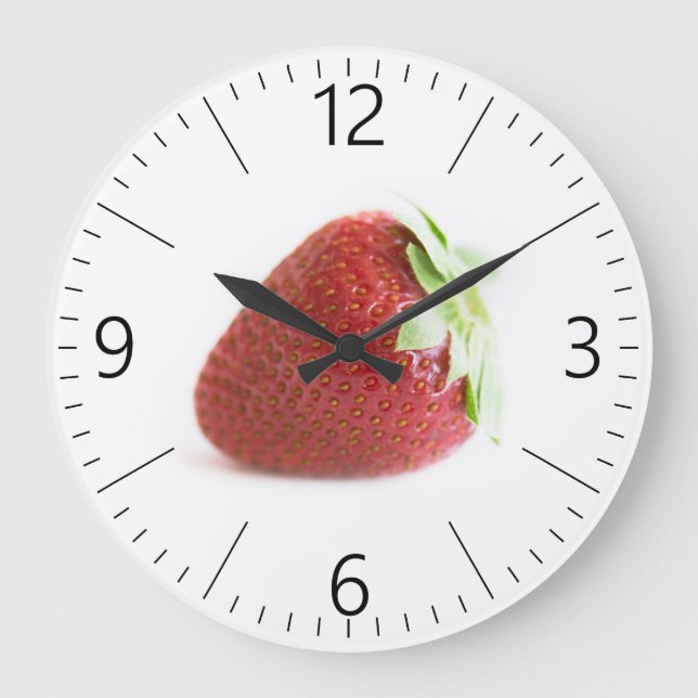 Reloj Redondo Grande Strawberries (Anverso)