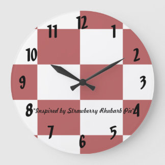 Reloj Redondo Grande Strawberry Rhubarb Pie