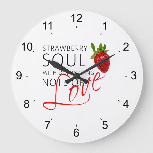 Reloj Redondo Grande Strawberry Soul (Anverso)