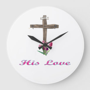 Reloj Redondo Grande Su amor Jesús