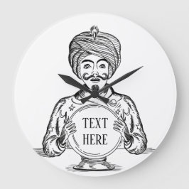 Reloj Redondo Grande Su futuro "texto Personalizar" 