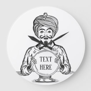 Reloj Redondo Grande Su futuro "texto Personalizar"